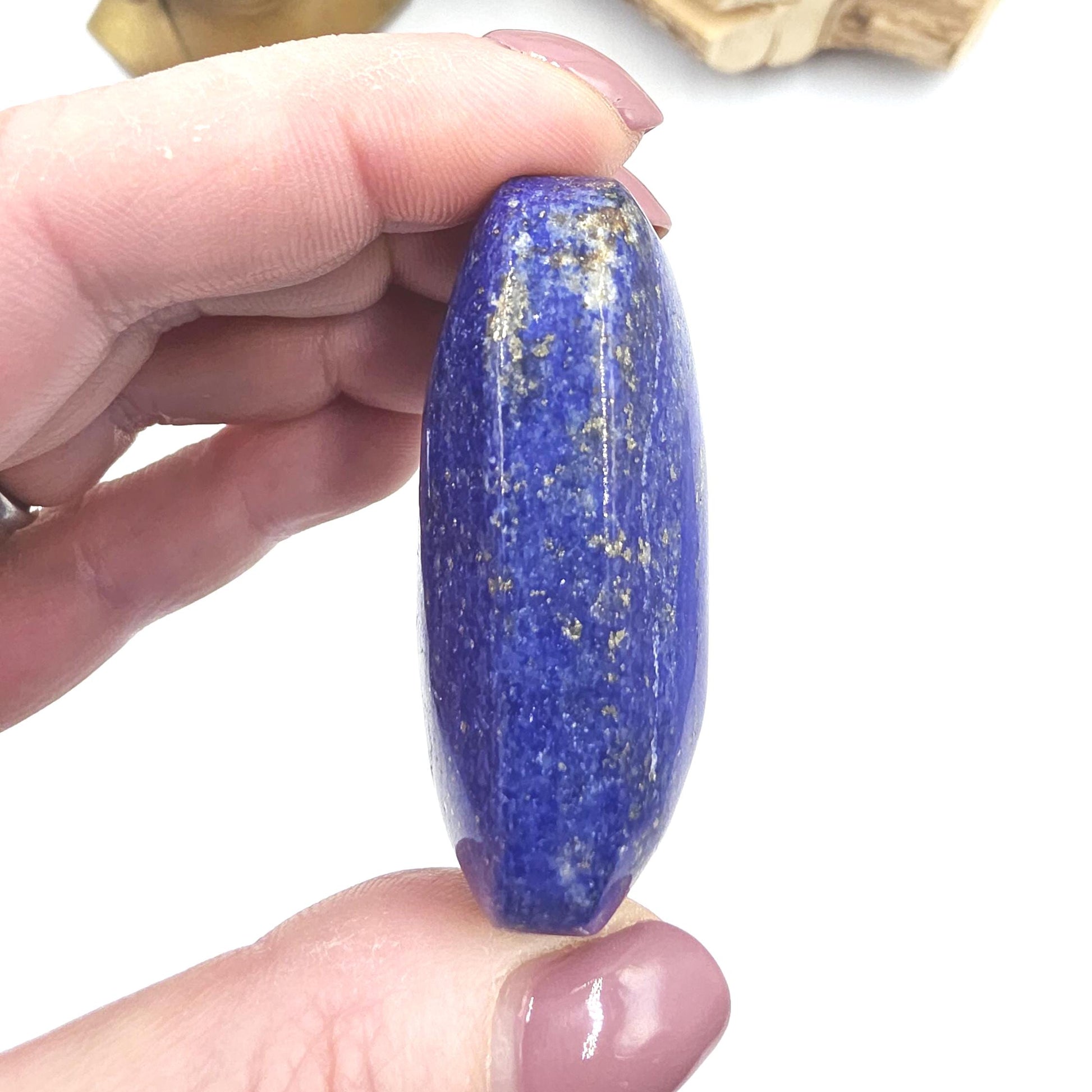 Lapis Lazuli Palm Stone – Wisdom, Intuition & Spiritual Awareness Crystal, 70g