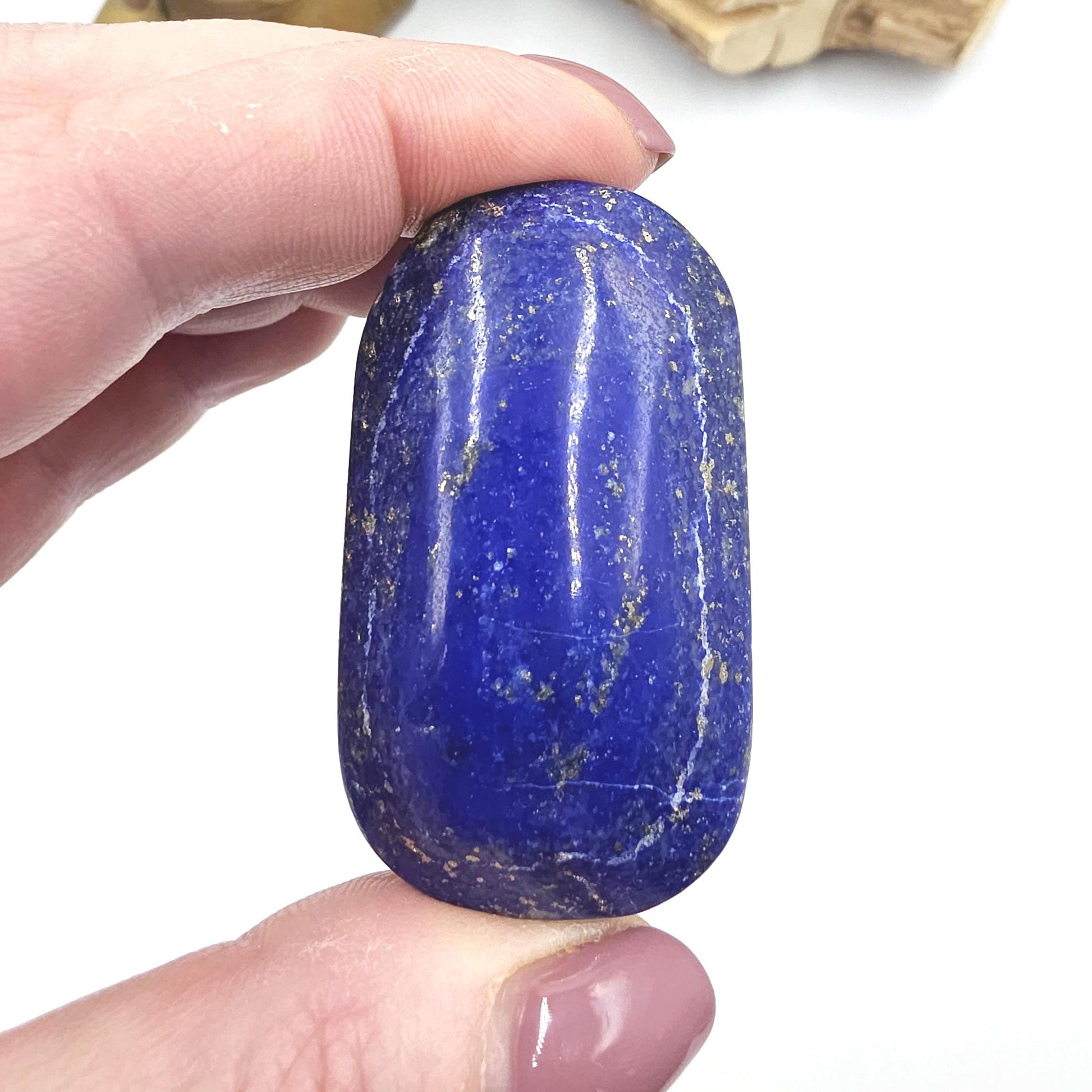 Lapis Lazuli Palm Stone – Wisdom, Intuition & Spiritual Awareness Crystal, 70g