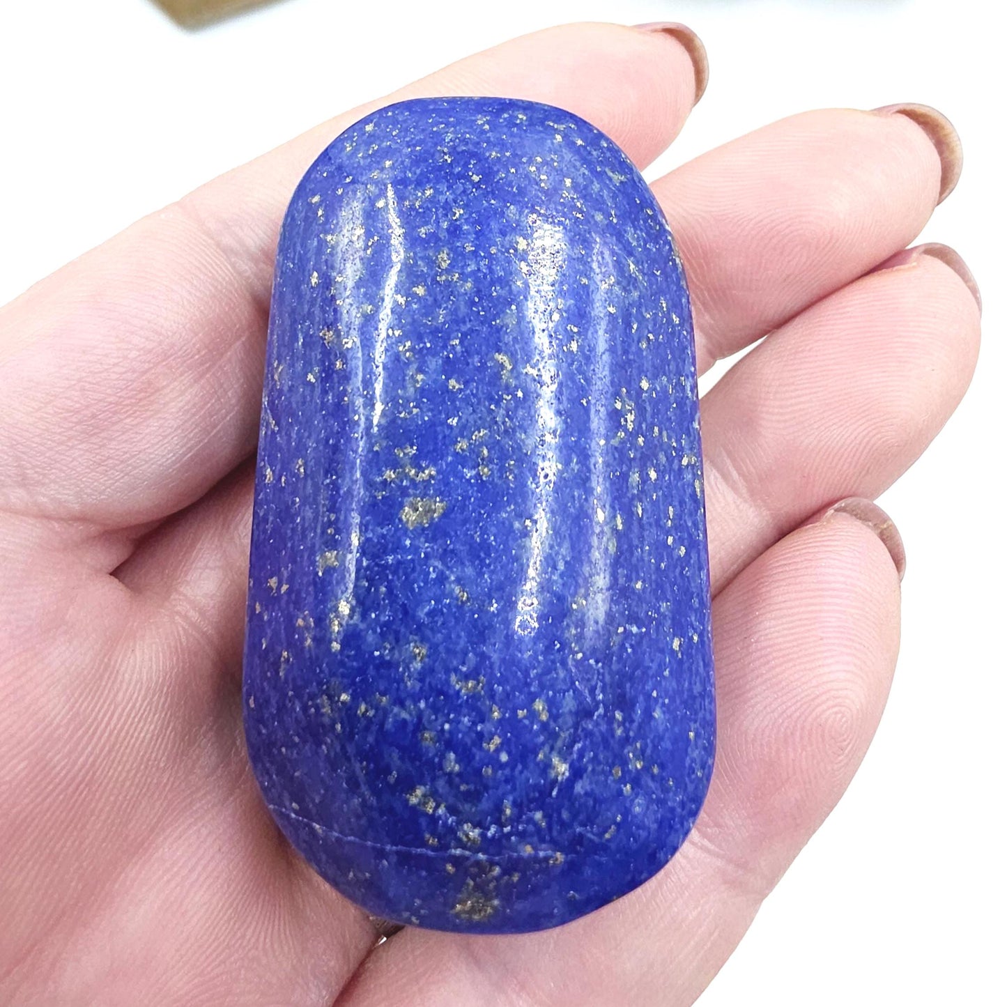 Lapis Lazuli Palm Stone – Wisdom, Intuition & Spiritual Awareness Crystal, 70g