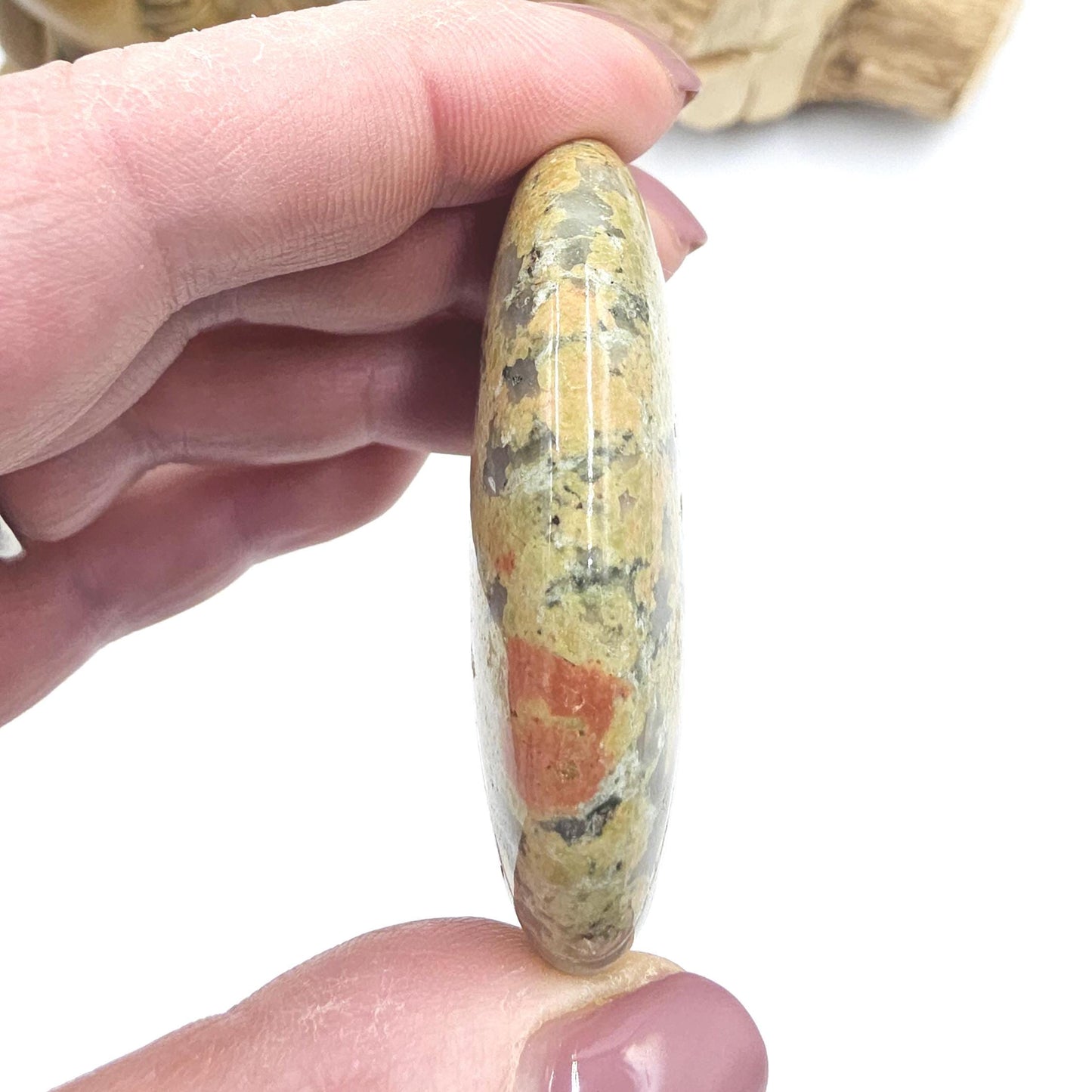 Unakite Palm Stone – Emotional Healing, Balance & Grounding Crystal, 50g