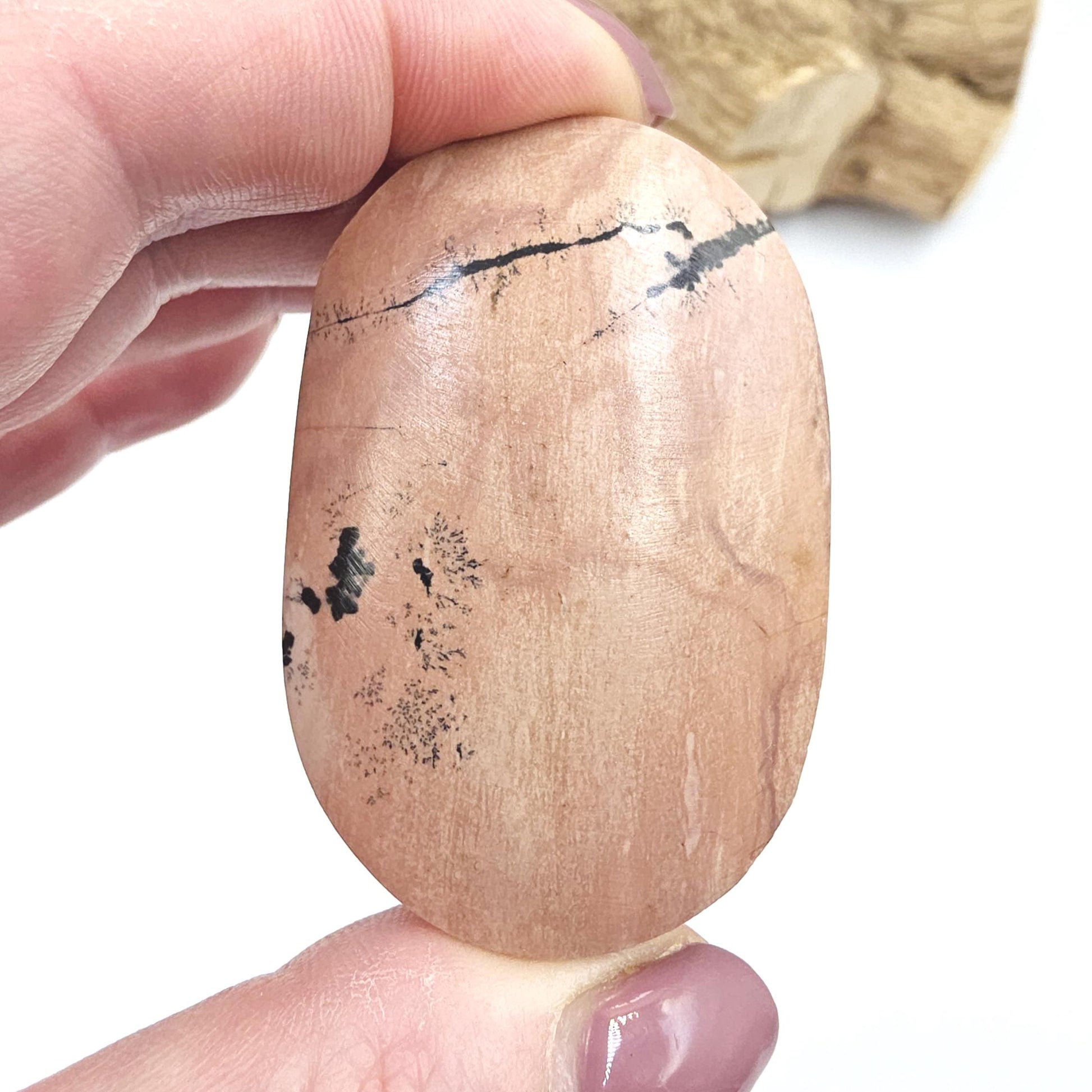 Picture Jasper Palm Stone – Grounding, Stability & Earth Connection Crystal, 55g