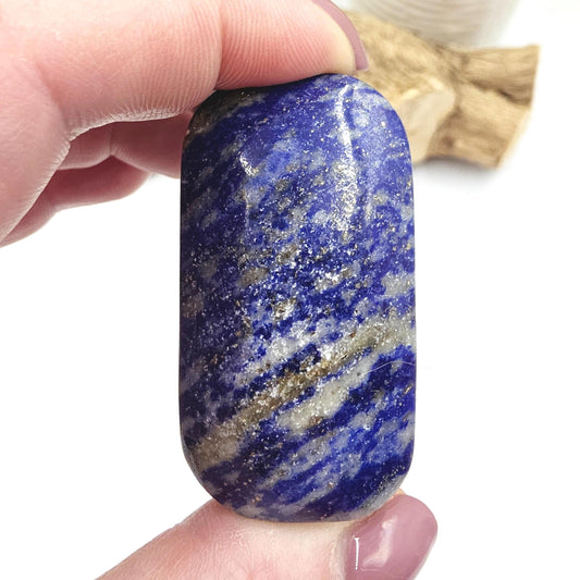 Lapis Lazuli Palm Stone – Wisdom, Intuition & Spiritual Awareness Crystal, 75g