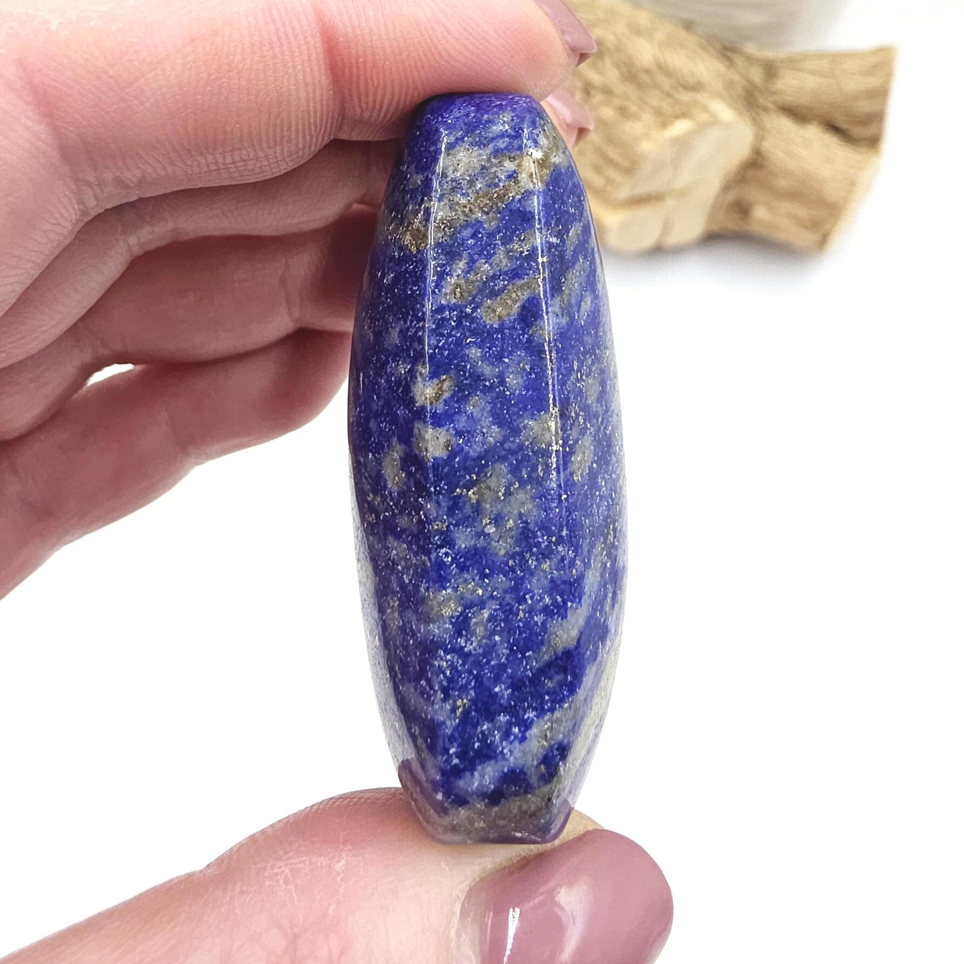 Lapis Lazuli Palm Stone – Wisdom, Intuition & Spiritual Awareness Crystal, 75g