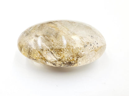 High Grade Large Flashy Skeletal Quartz Palm Stone – Transformation & Spiritual Clarity Crystal, 410g