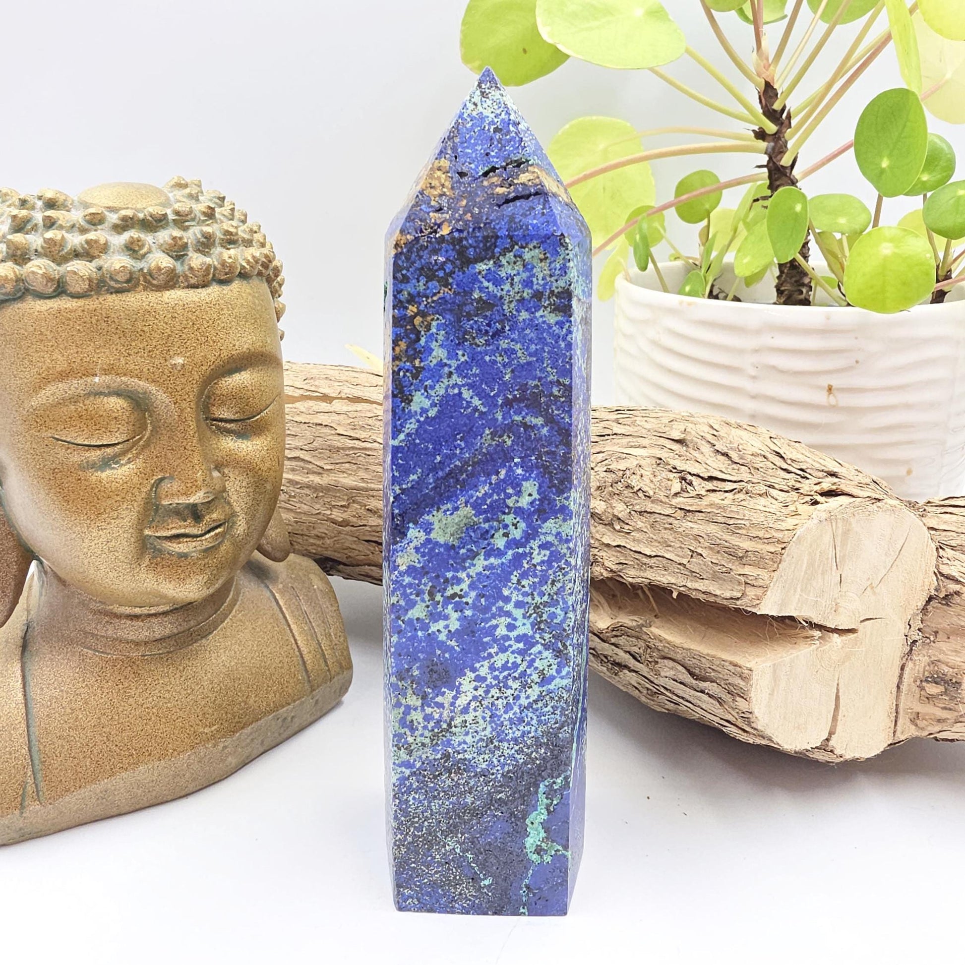 Large Azurite Tower – Intuition, Insight & Spiritual Awareness Crystal, 16cm