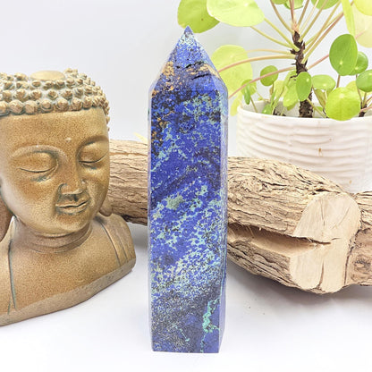 Large Azurite Tower – Intuition, Insight & Spiritual Awareness Crystal, 16cm