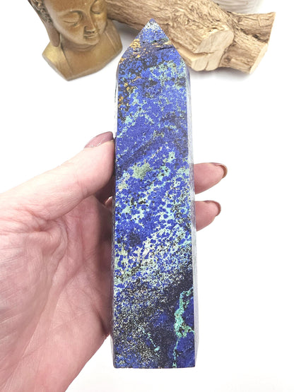 Large Azurite Tower – Intuition, Insight & Spiritual Awareness Crystal, 16cm