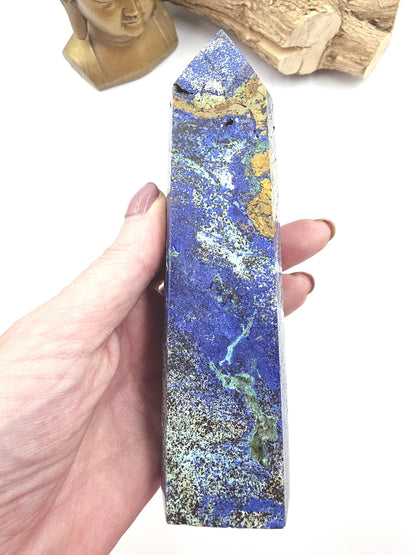 Large Azurite Tower – Intuition, Insight & Spiritual Awareness Crystal, 16cm