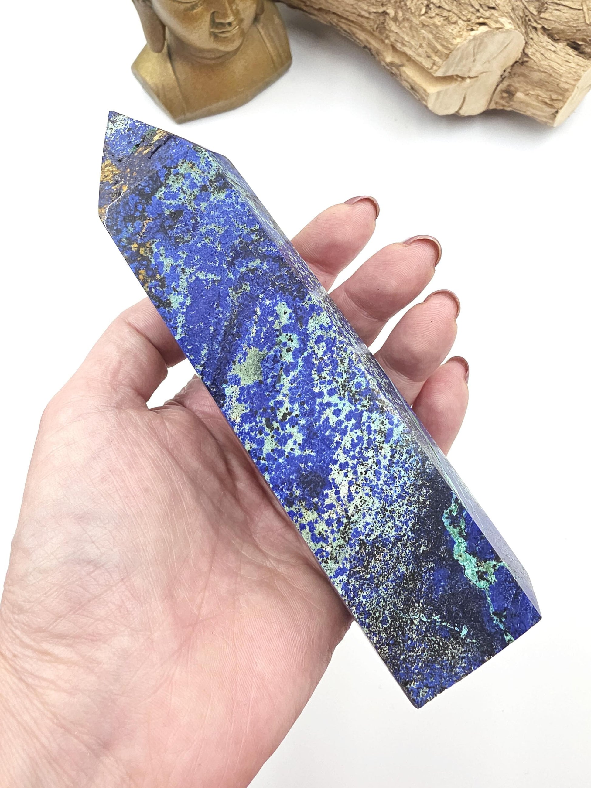 Large Azurite Tower – Intuition, Insight & Spiritual Awareness Crystal, 16cm