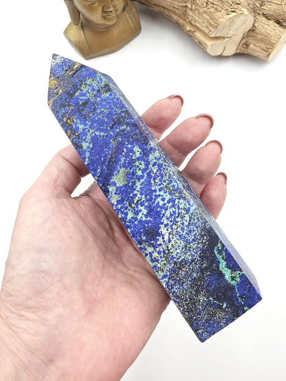 Large Azurite Tower – Intuition, Insight & Spiritual Awareness Crystal, 16cm
