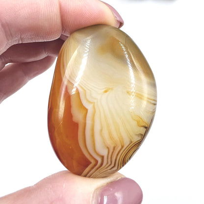 Sardonyx Palm Stone – Strength, Protection & Emotional Balance Crystal, 50g