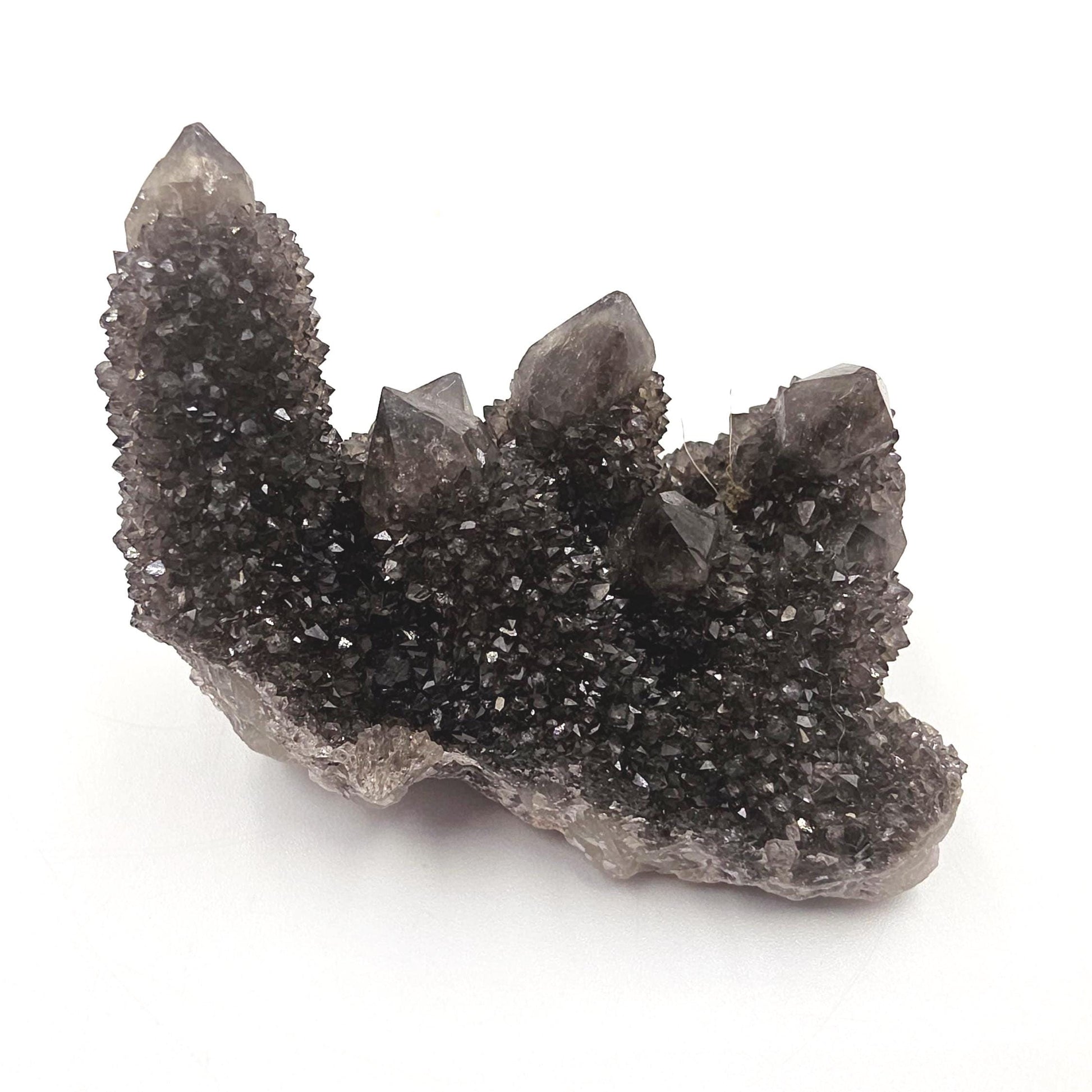 Rare Black Spirit Quartz Cluster Specimen – Protection, Spiritual Growth & High Vibration Crystal, 90g