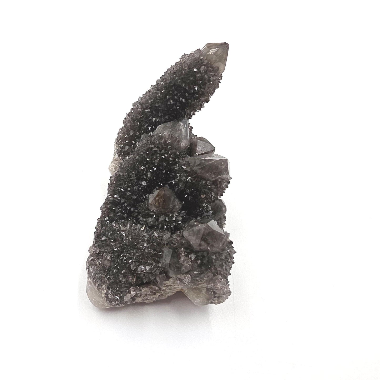 Rare Black Spirit Quartz Cluster Specimen – Protection, Spiritual Growth & High Vibration Crystal, 90g
