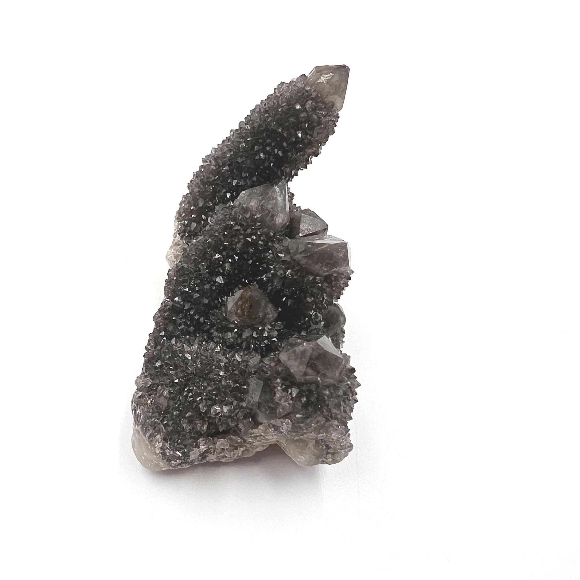 Rare Black Spirit Quartz Cluster Specimen – Protection, Spiritual Growth & High Vibration Crystal, 90g
