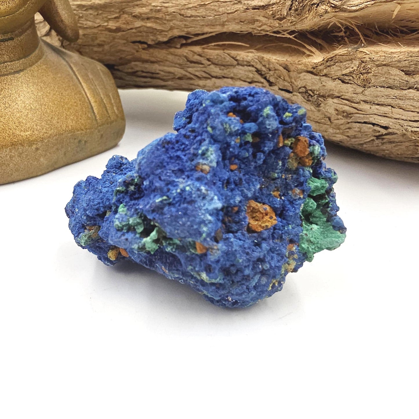 Raw Azurite Specimen – Intuition, Insight & Third Eye Chakra Crystal, 95g