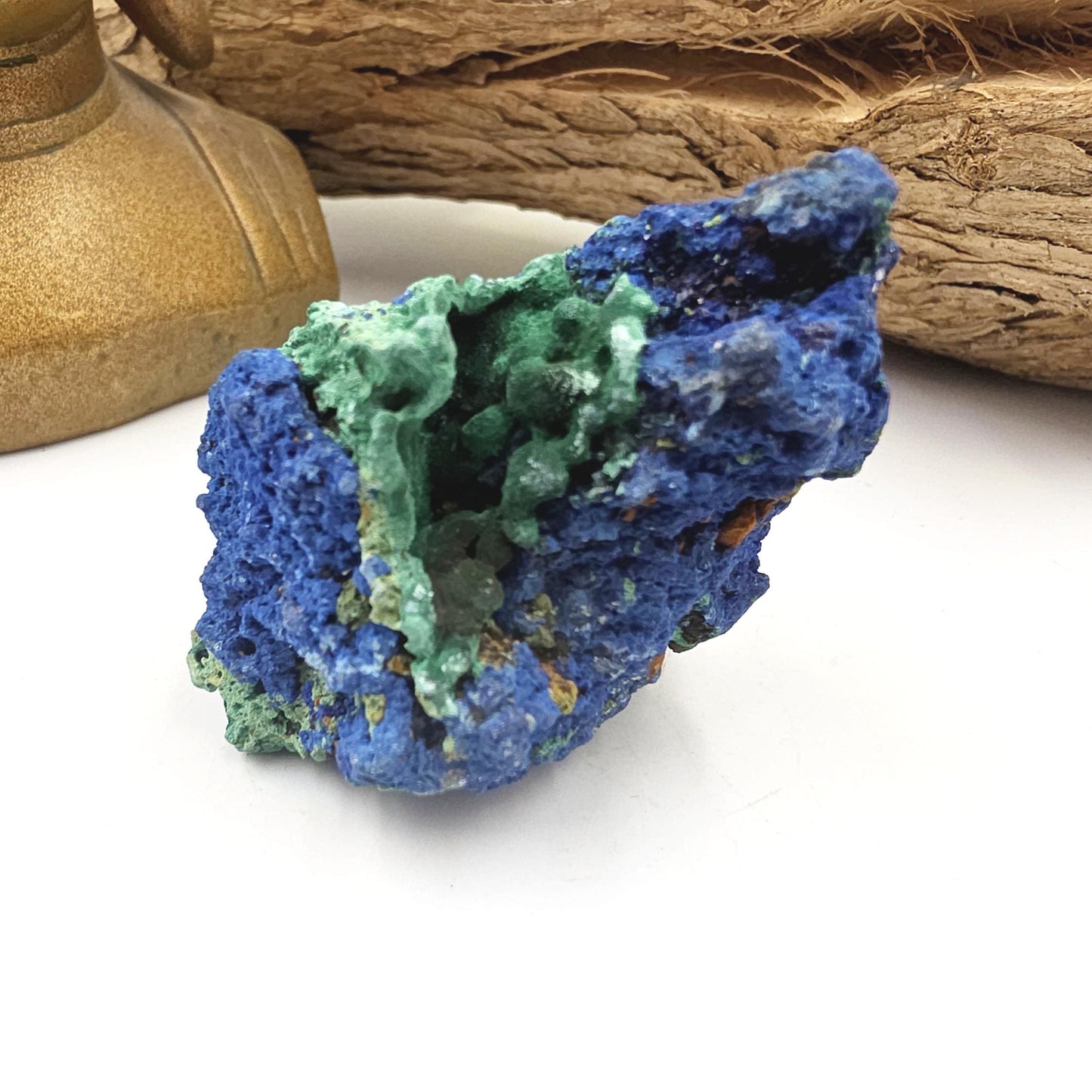 Raw Azurite Specimen – Intuition, Insight & Third Eye Chakra Crystal, 95g