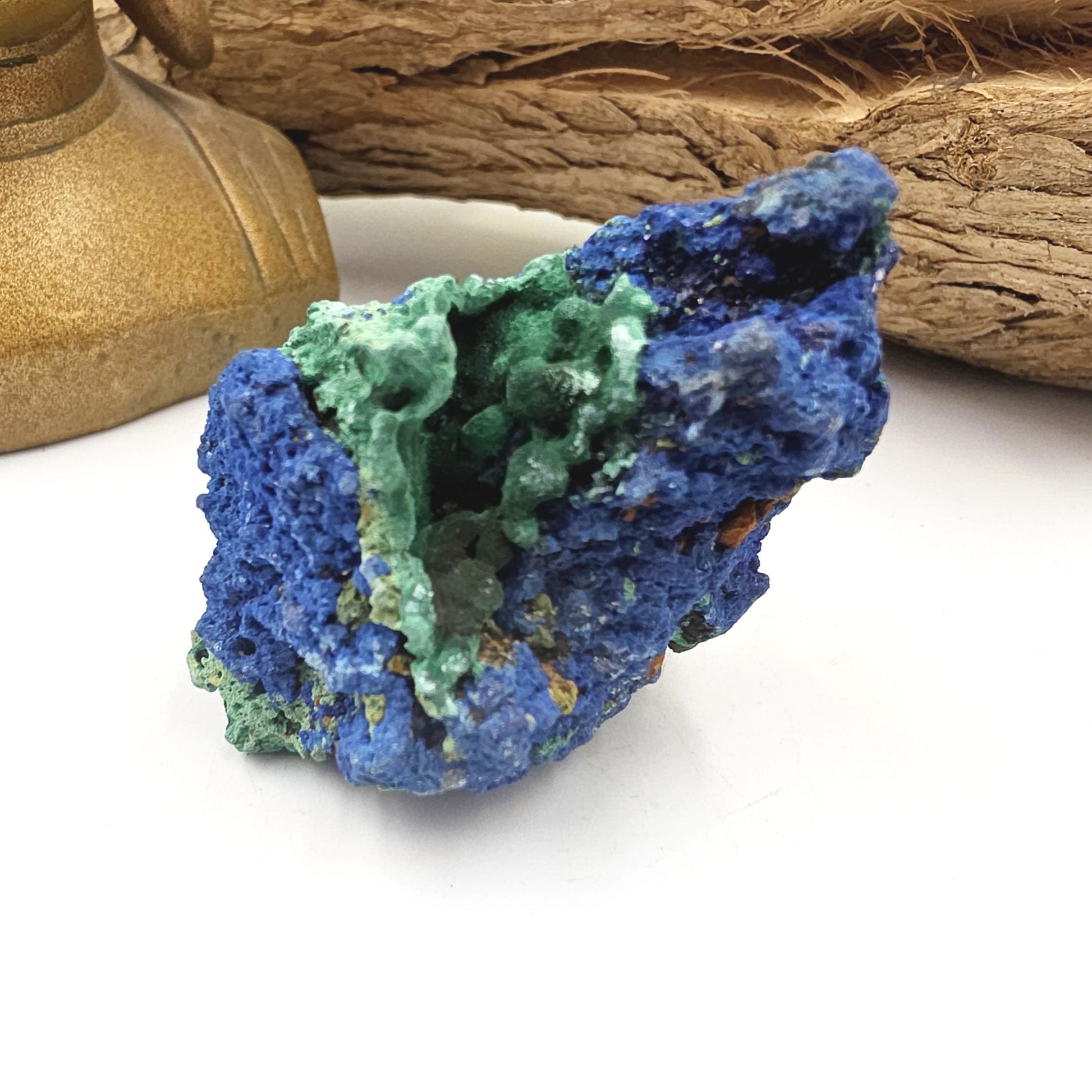 Raw Azurite Specimen – Intuition, Insight & Third Eye Chakra Crystal, 95g