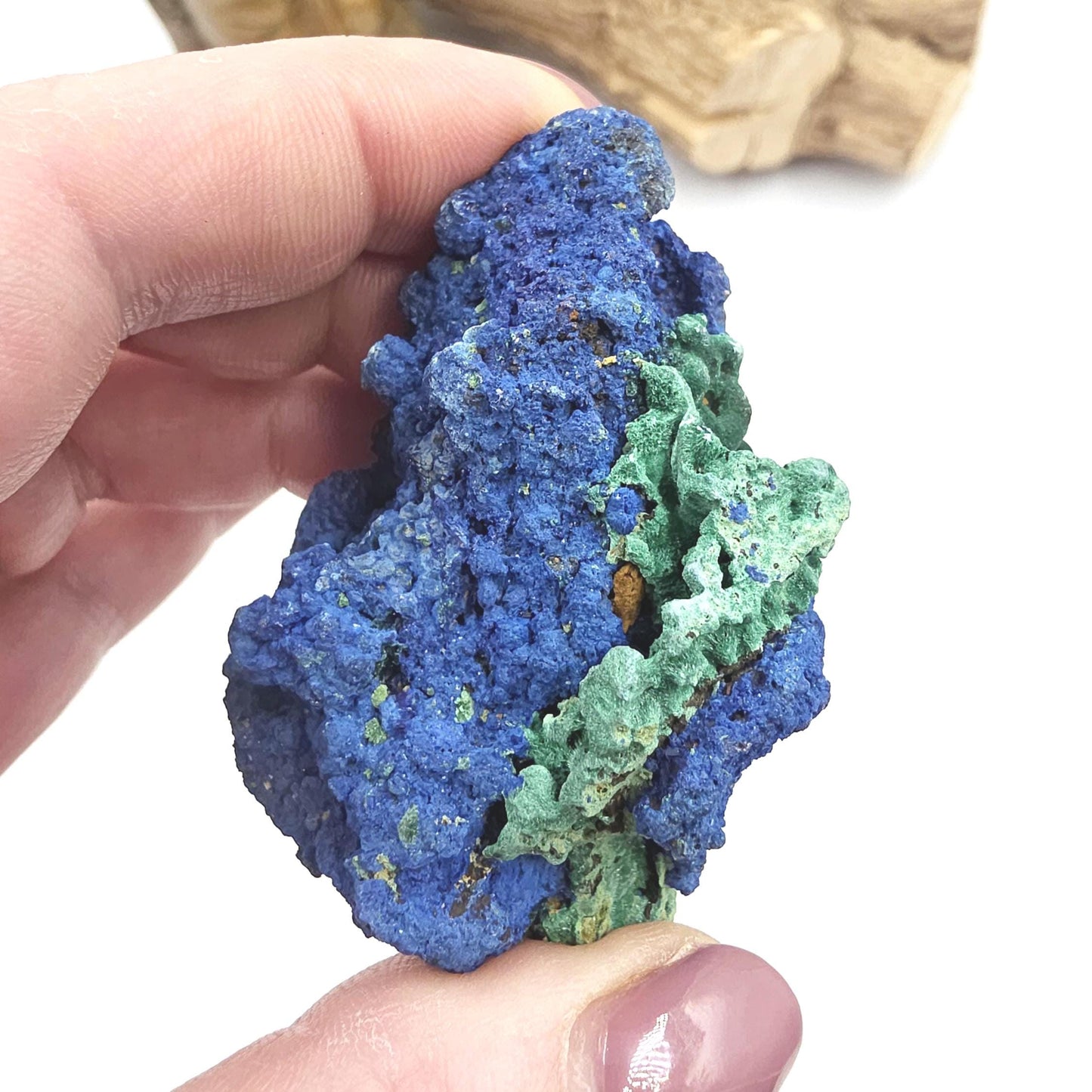Raw Azurite Specimen – Intuition, Insight & Third Eye Chakra Crystal, 95g