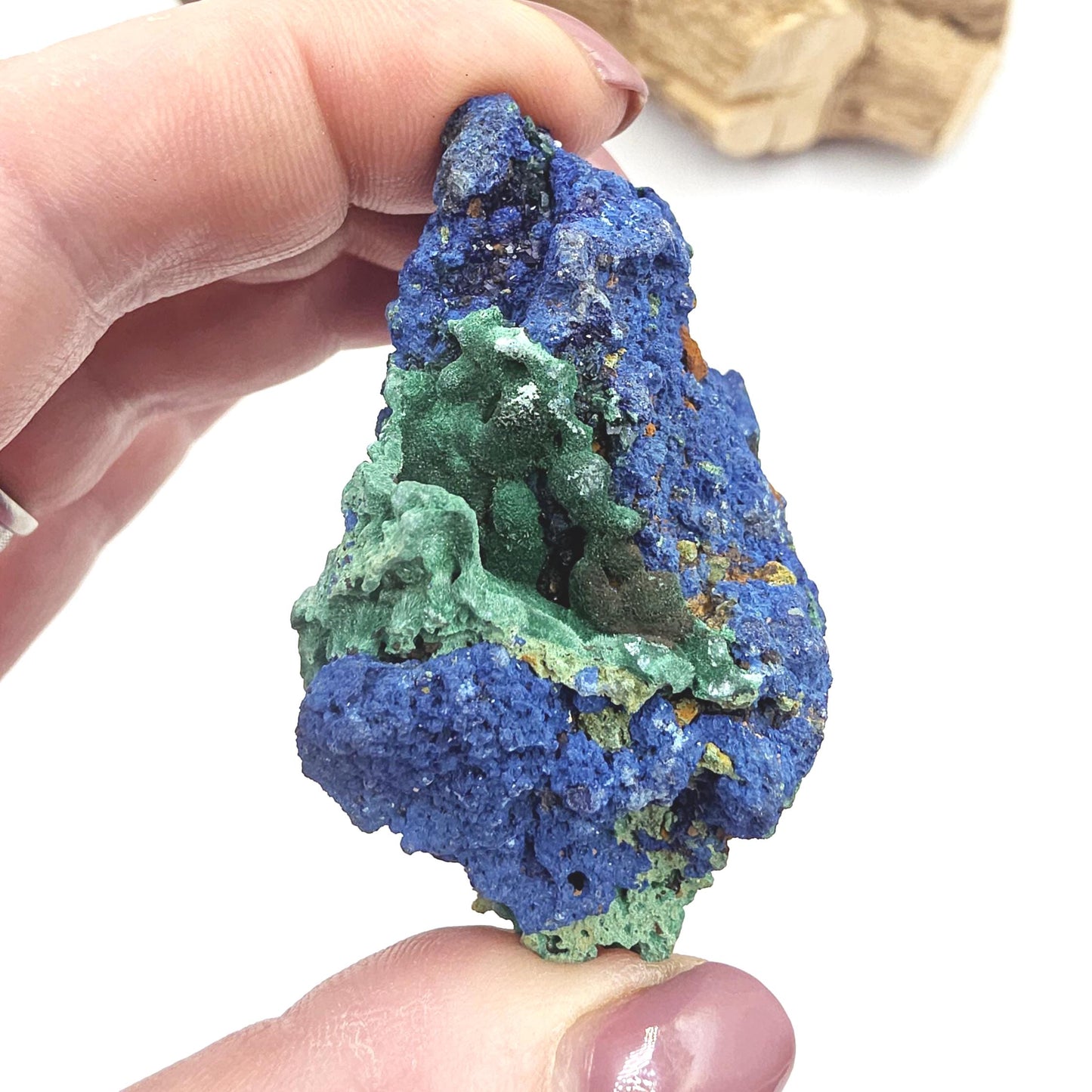 Raw Azurite Specimen – Intuition, Insight & Third Eye Chakra Crystal, 95g