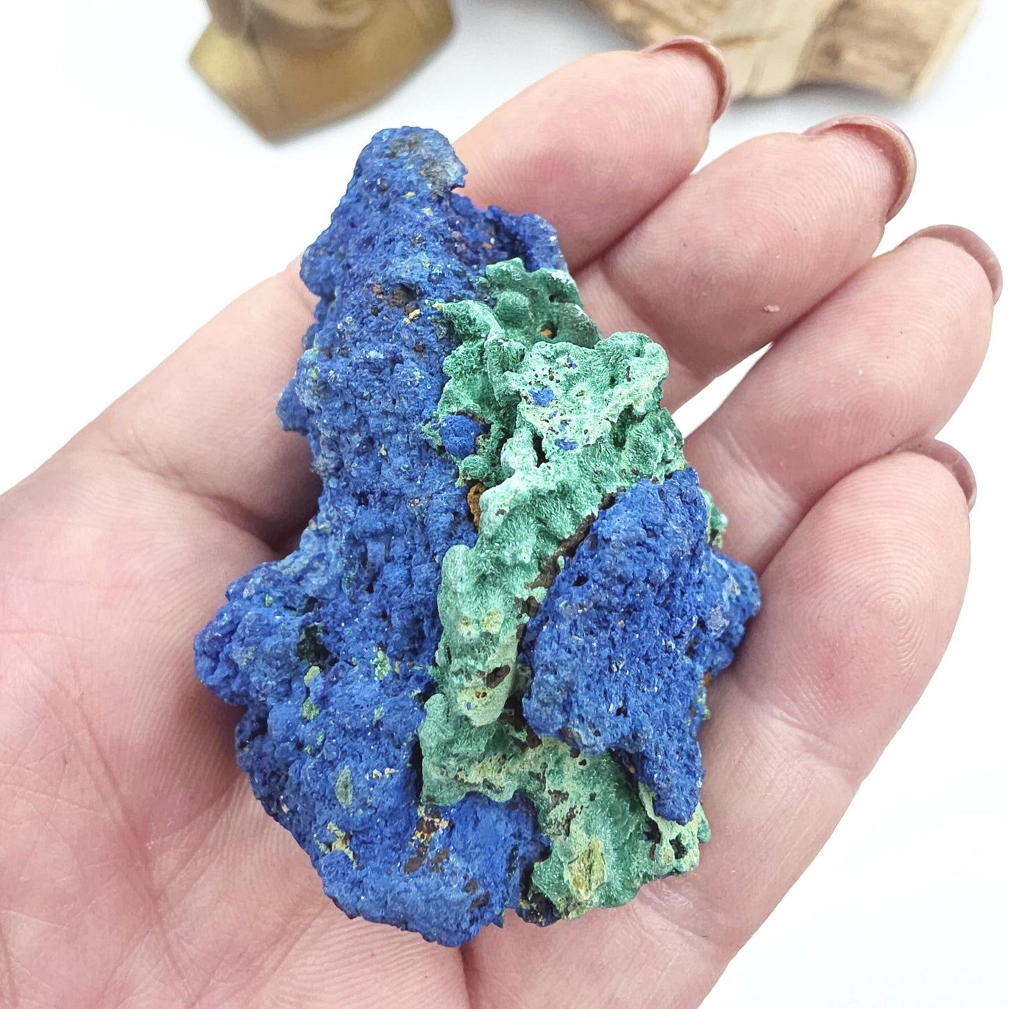 Raw Azurite Specimen – Intuition, Insight & Third Eye Chakra Crystal, 95g