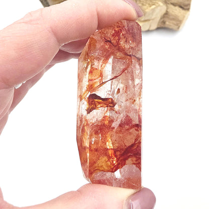 Madagascan Fire Quartz (Hematoid) Freeform – Grounding, Clarity & Energy Balancing Crystal, 85g