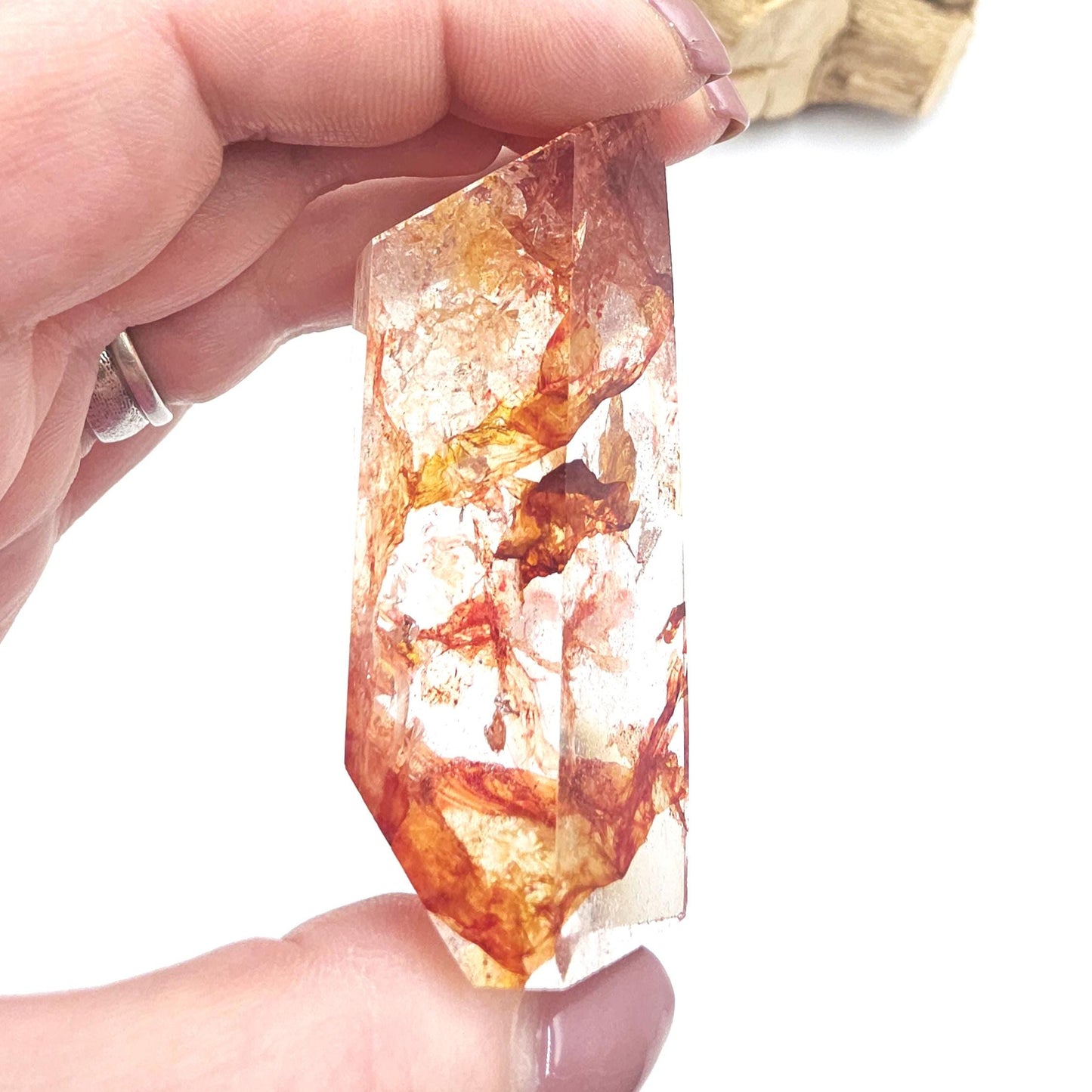 Madagascan Fire Quartz (Hematoid) Freeform – Grounding, Clarity & Energy Balancing Crystal, 85g