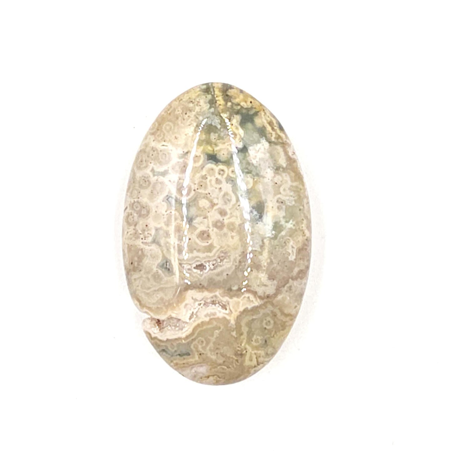 Ocean Jasper Palm Stone – Joy, Emotional Healing & Calming Crystal, 35g