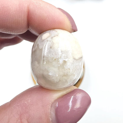 Green Flower Agate (Sakura)Tumble Stones – Growth, Balance & Heart Healing Crystal, 2-3cm