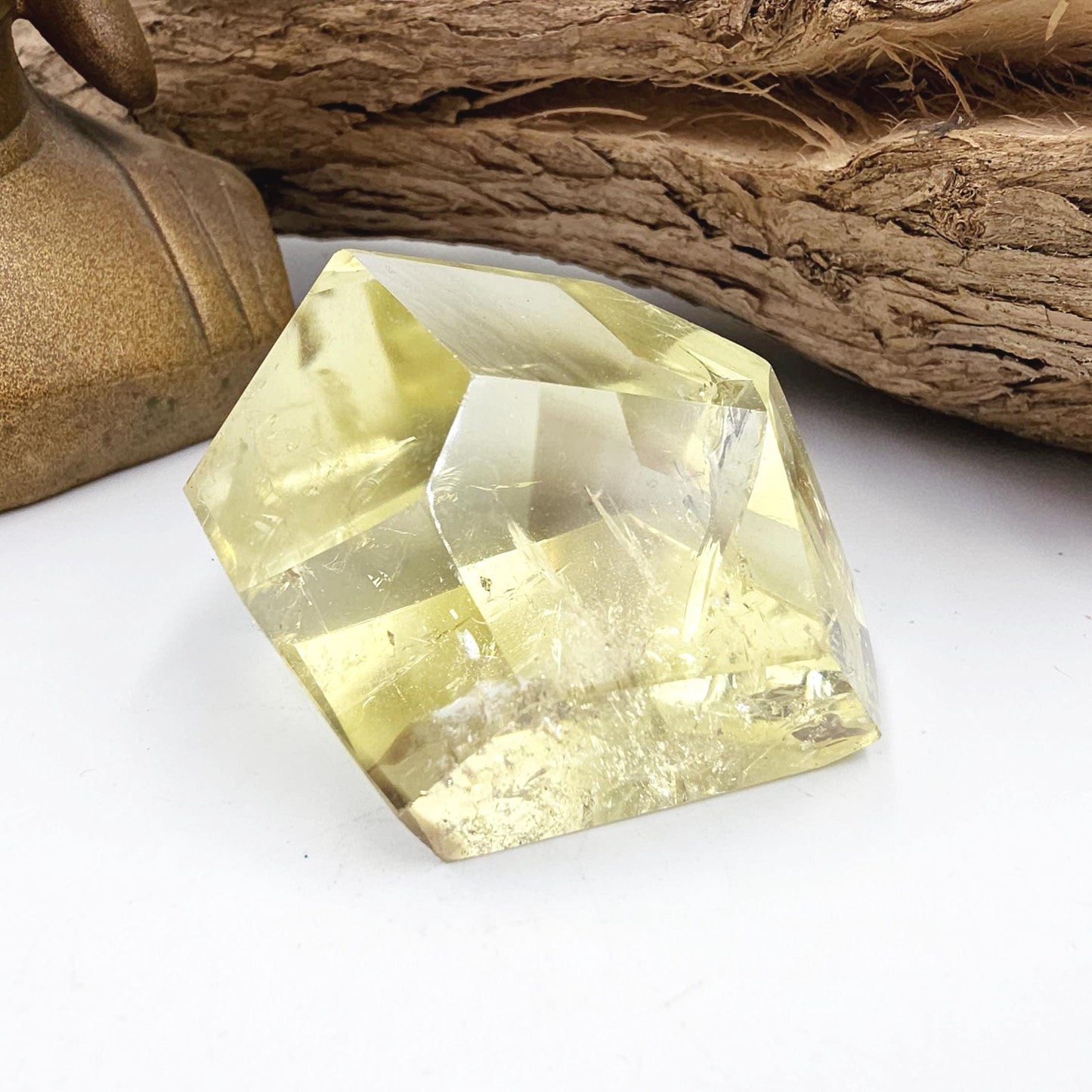 Citrine Freeform with Rainbows – Abundance, Confidence & Positive Energy Crystal, 120g