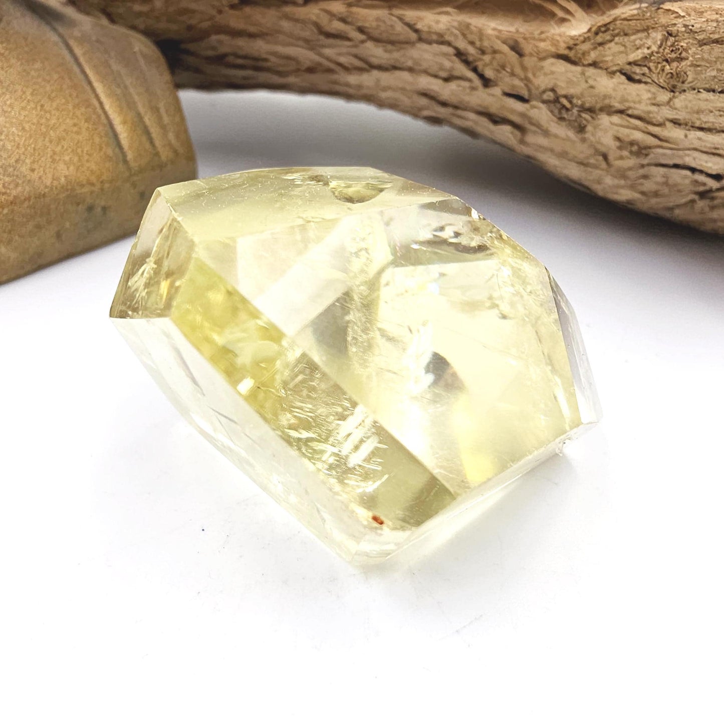 Citrine Freeform with Rainbows – Abundance, Confidence & Positive Energy Crystal, 120g