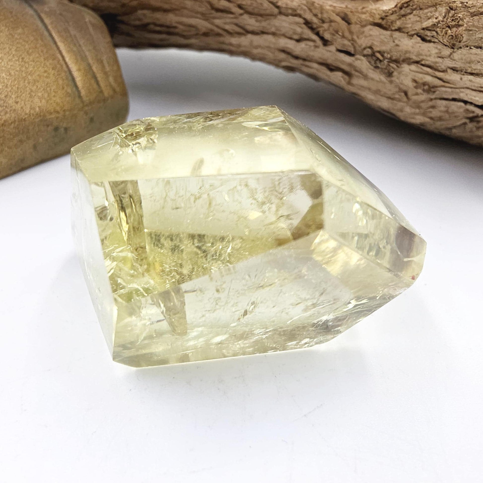 Citrine Freeform with Rainbows – Abundance, Confidence & Positive Energy Crystal, 120g
