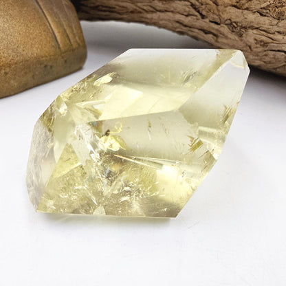 Citrine Freeform with Rainbows – Abundance, Confidence & Positive Energy Crystal, 120g