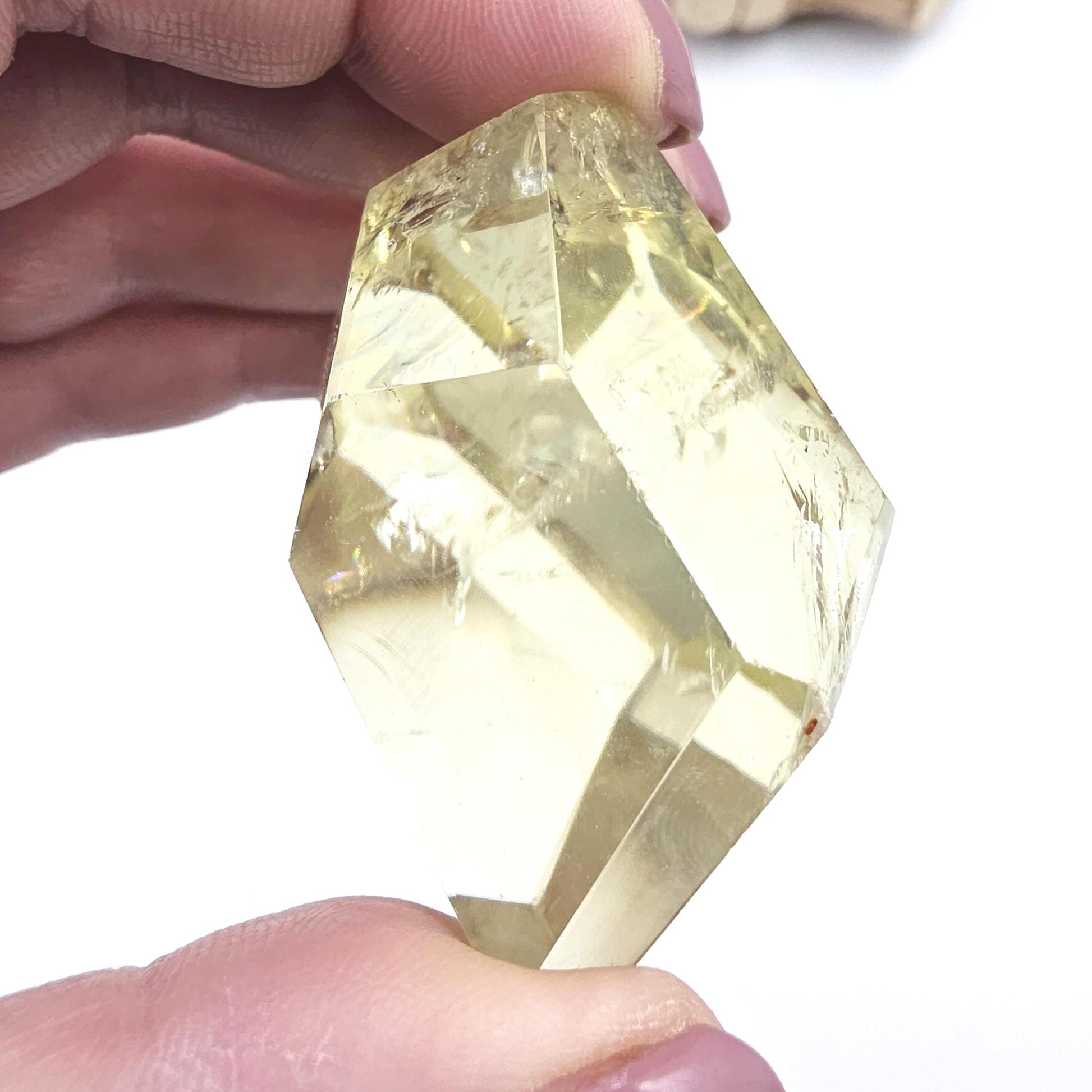 Citrine Freeform with Rainbows – Abundance, Confidence & Positive Energy Crystal, 120g