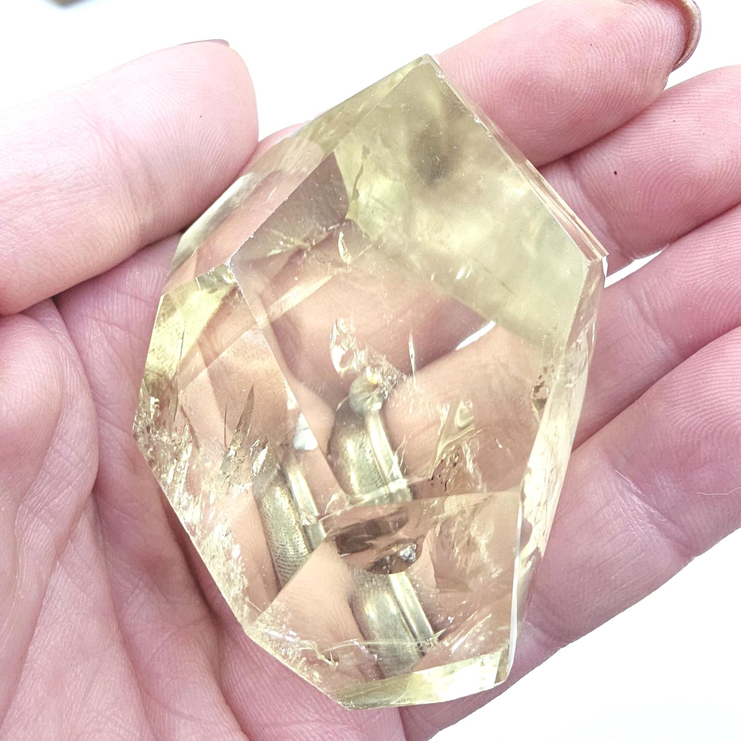 Citrine Freeform with Rainbows – Abundance, Confidence & Positive Energy Crystal, 120g