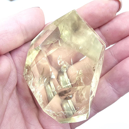 Citrine Freeform with Rainbows – Abundance, Confidence & Positive Energy Crystal, 120g