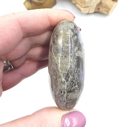 Que Sera (Llanite) Palm Stone – Positivity, Empowerment & Spiritual Growth Crystal, 100g