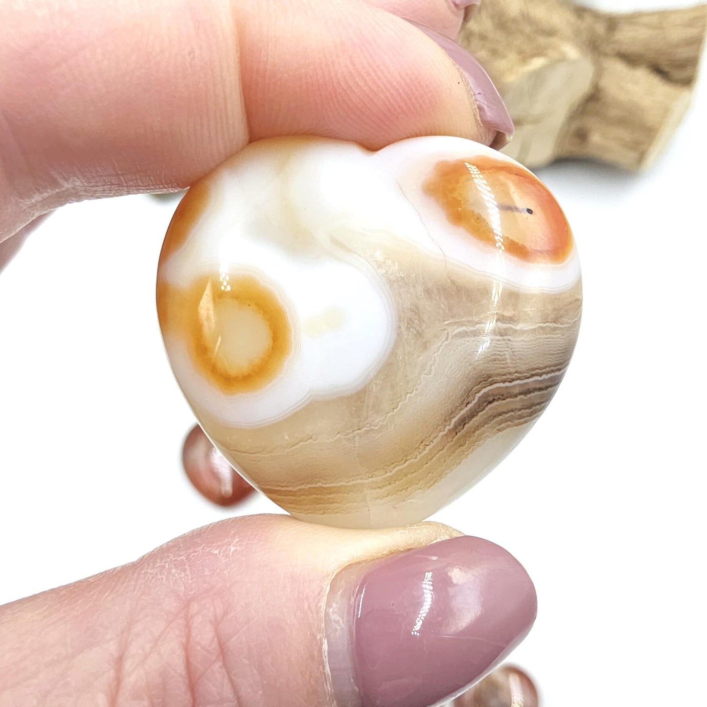 Drusy Carnelian Crystal Hearts – Confidence, Passion & Positive Energy Crystal, 3-4cm