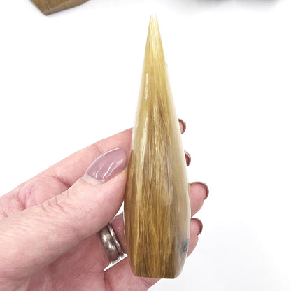 Flashy Golden Mica (Muscovite) Freeform with Green Mica Inclusion – Confidence & Growth Crystal, 140g
