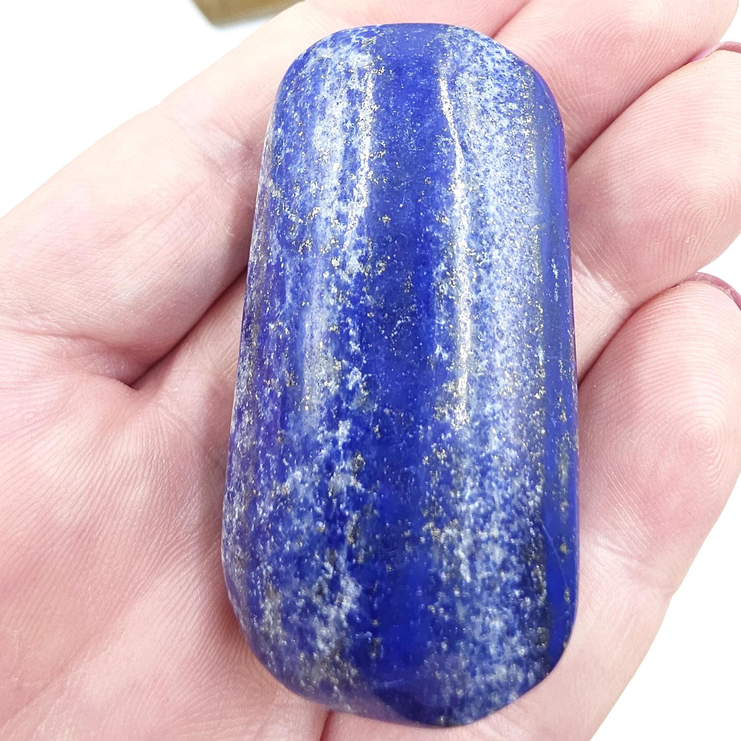 Lapis Lazuli Palm Stone – Wisdom, Intuition & Spiritual Awareness Crystal, 65g
