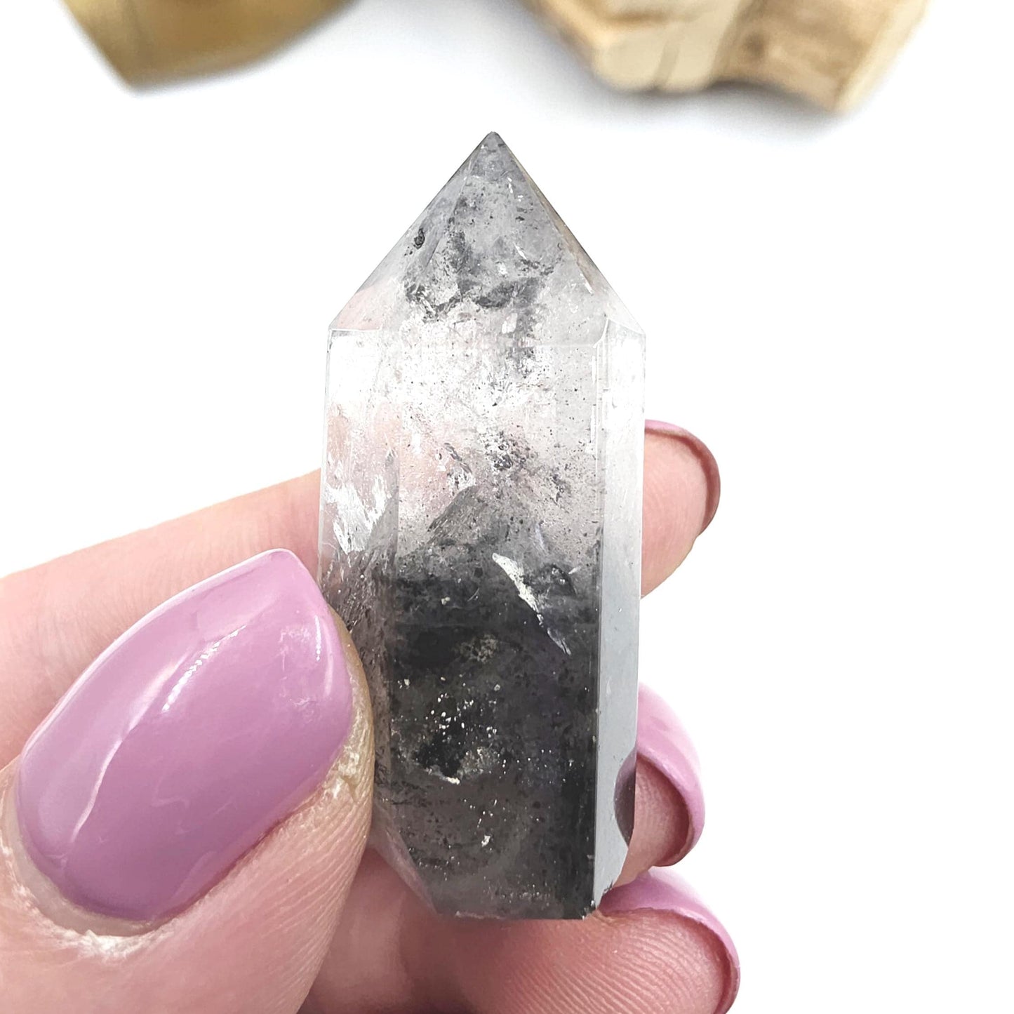 Rare Mini Herkimer Diamond Point Tower – Clarity, Energy Amplification & High Vibrational Quartz Crystal, 15g