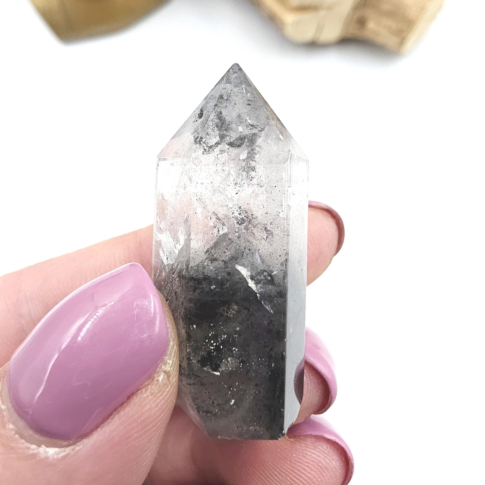 Rare Mini Herkimer Diamond Point Tower – Clarity, Energy Amplification & High Vibrational Quartz Crystal, 15g