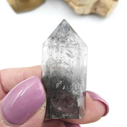 Rare Mini Herkimer Diamond Point Tower – Clarity, Energy Amplification & High Vibrational Quartz Crystal, 15g