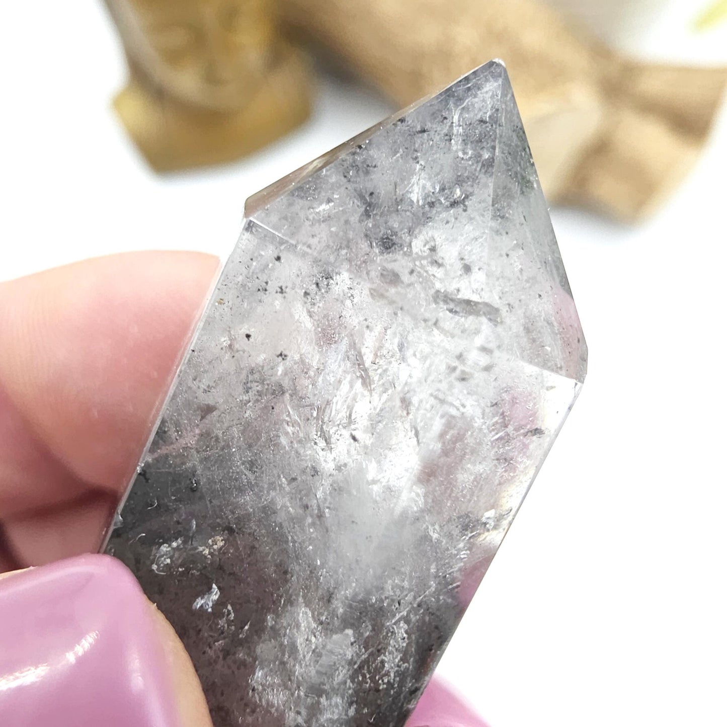 Rare Mini Herkimer Diamond Point Tower – Clarity, Energy Amplification & High Vibrational Quartz Crystal, 15g