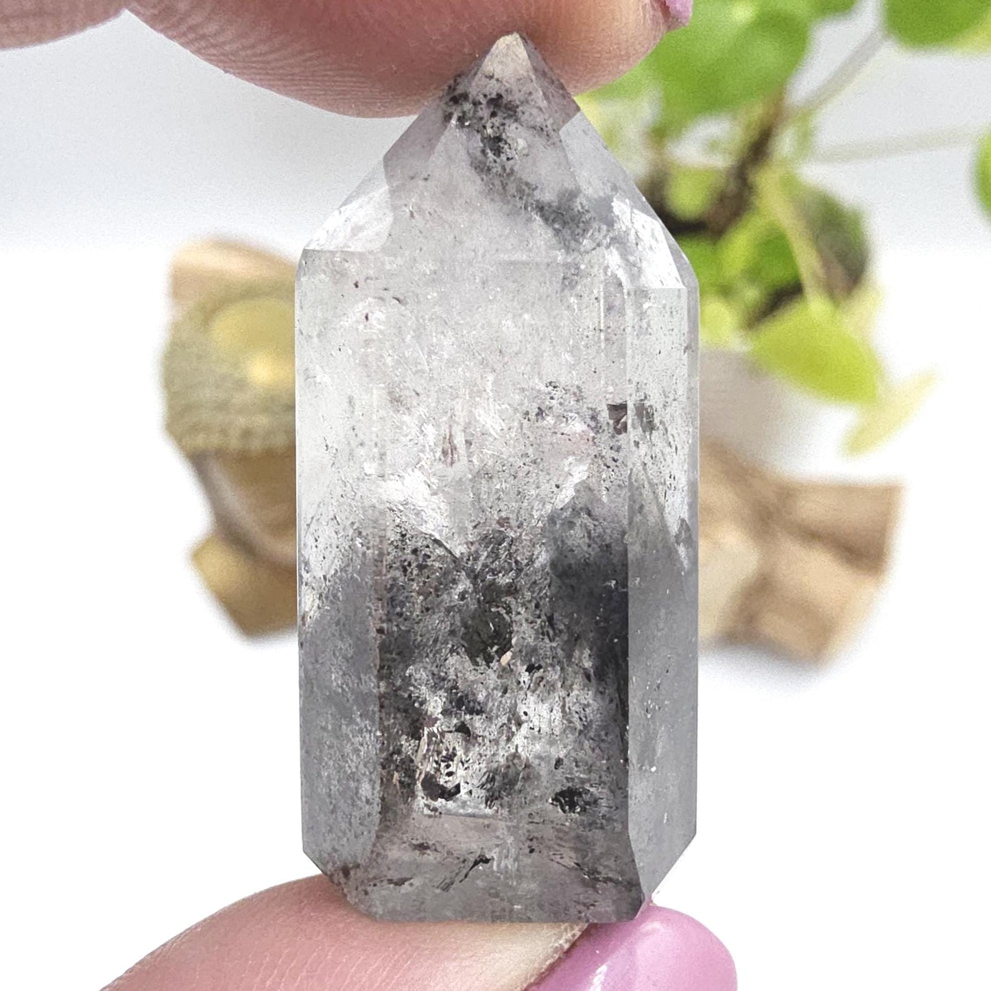Rare Mini Herkimer Diamond Point Tower – Clarity, Energy Amplification & High Vibrational Quartz Crystal, 15g