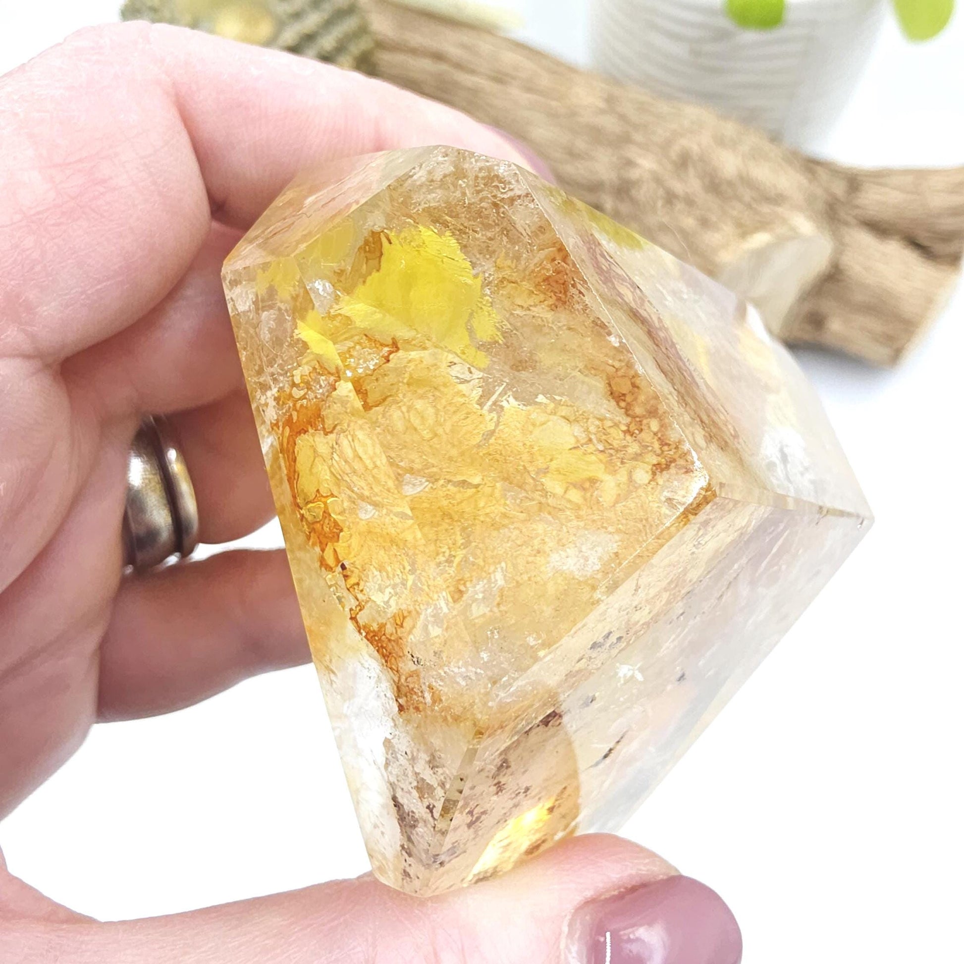 Madagascan Golden Healer Freeform – Deep Healing, Energy Amplification & Spiritual Balance Crystal, 295g