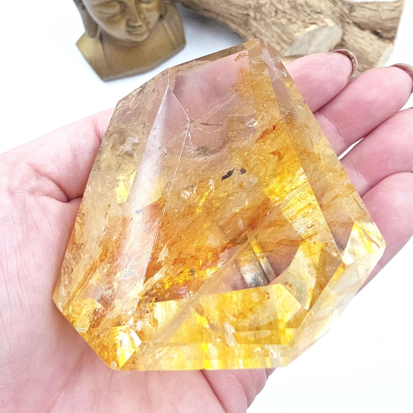 Madagascan Golden Healer Freeform – Deep Healing, Energy Amplification & Spiritual Balance Crystal, 295g