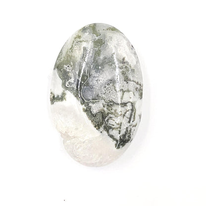 Drusy Moss Agate Palm Stone – Grounding & Growth Healing Crystal, 40g
