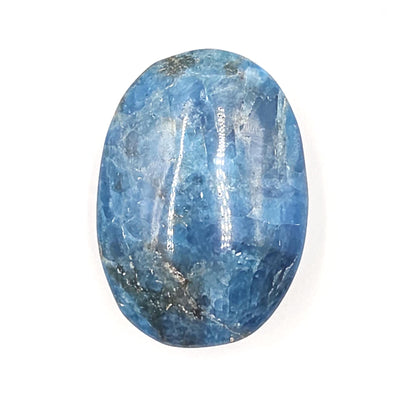 Blue Apatite Palm Stone – Motivation, Clarity & Spiritual Awareness Crystal, 80g