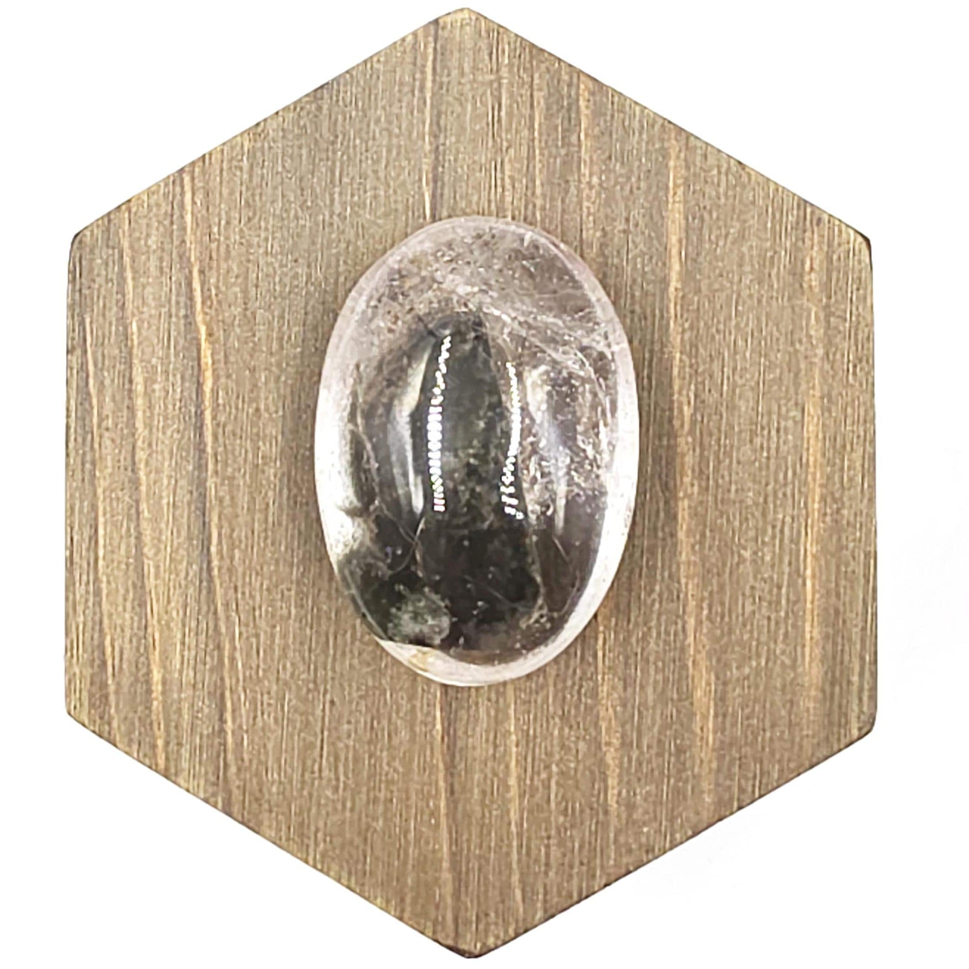 Little Garden Quartz (Lodolite) Palm Stone with rainbows – Manifestation, Clarity & Inner Journey Healing Crystal, 40g