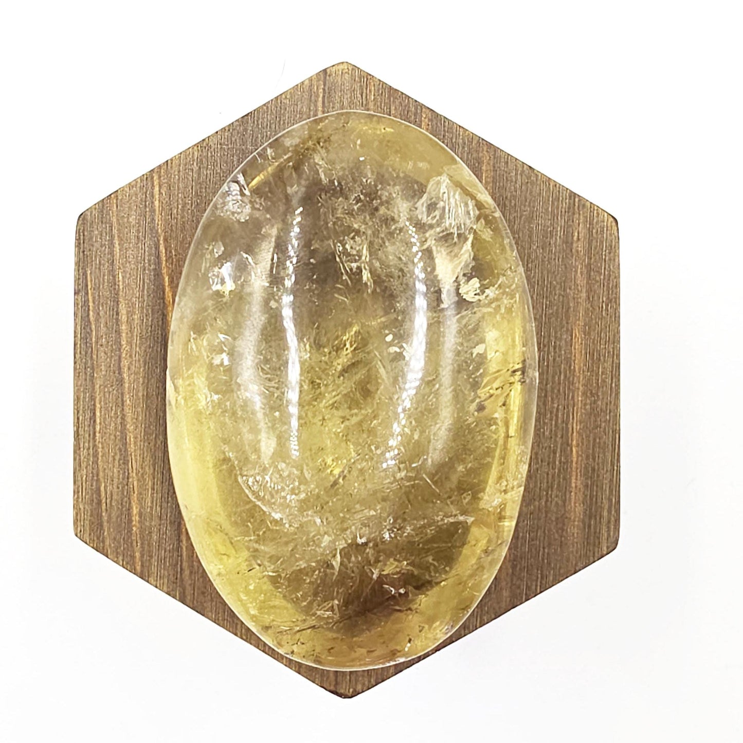 Large Citrine Palm Stone with Rainbows – Abundance, Confidence & Solar Plexus Energy Crystal, 145g